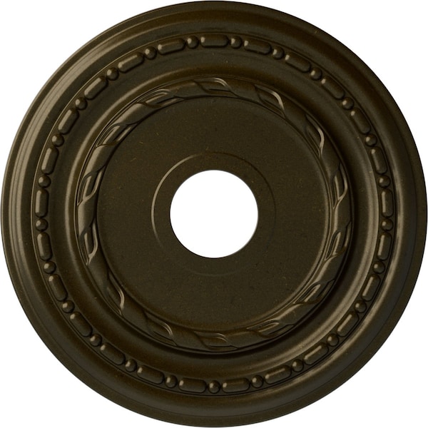 Ekena Millwork Dublin Ceiling Medallion (Fits Canopies up to 5 1/8"), 17 7/8"OD x 3 5/8"ID x 1 1/4"P, Green Gold CM17DUGGS - main